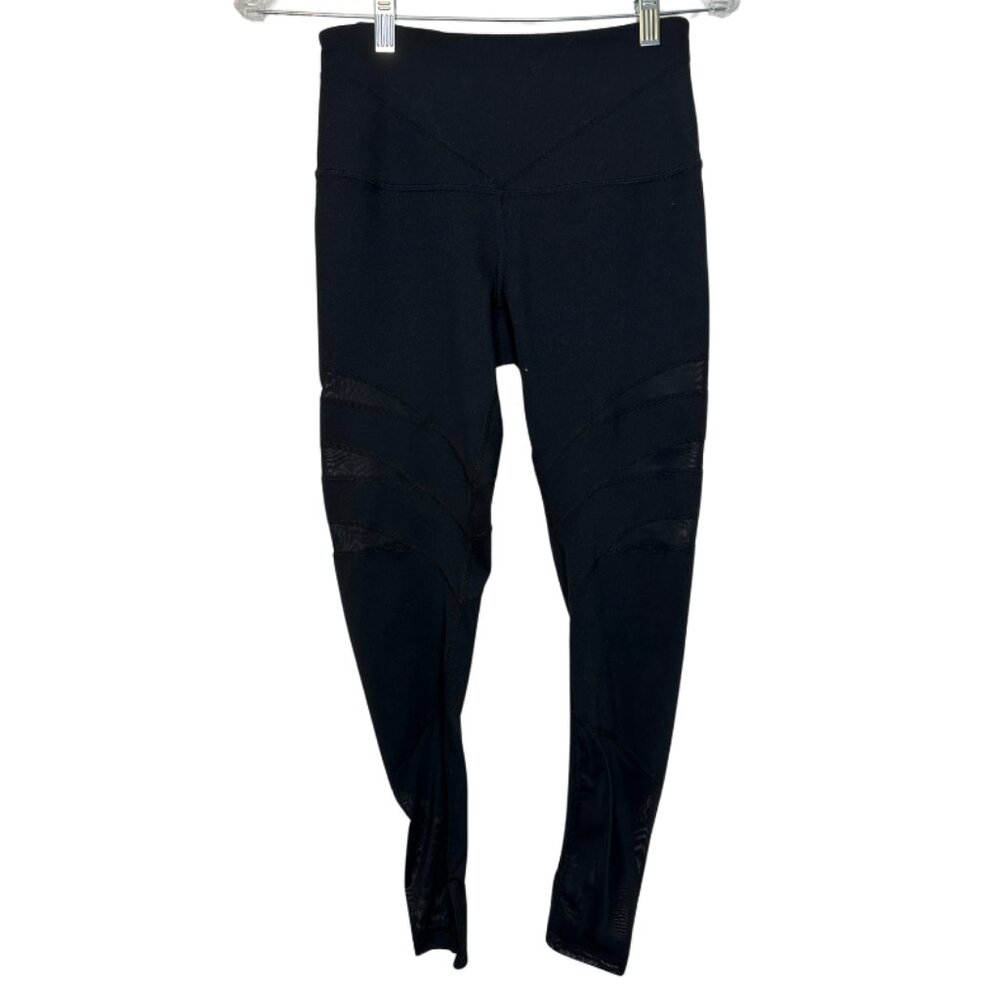 Zella Black Mesh Cutout Leggings | Women Small Athletic Gym Pants